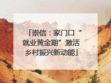 崇信：家门口“就业黄金期”激活乡村振兴新动能