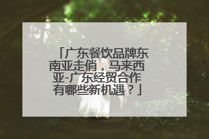 广东餐饮品牌东南亚走俏，马来西亚-广东经贸合作有哪些新机遇？