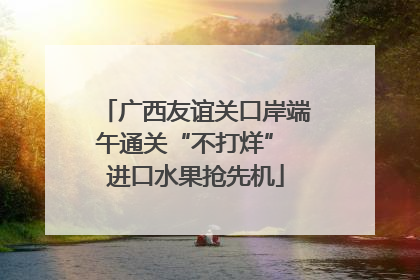 广西友谊关口岸端午通关“不打烊” 进口水果抢先机