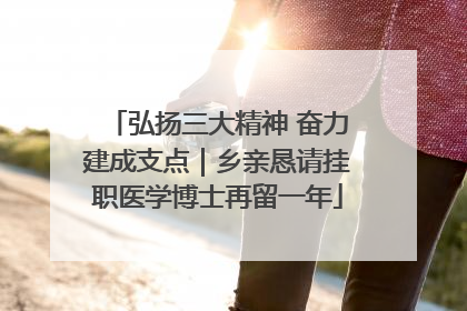 弘扬三大精神 奋力建成支点｜乡亲恳请挂职医学博士再留一年