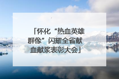 怀化“热血英雄群像”闪耀全省献血献浆表彰大会