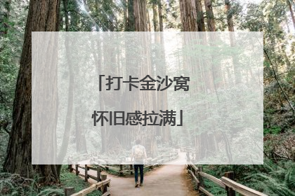 打卡金沙窝 怀旧感拉满
