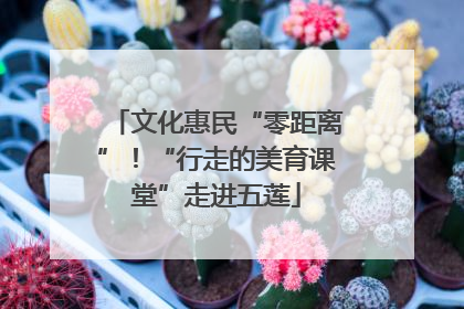 文化惠民“零距离”！“行走的美育课堂”走进五莲
