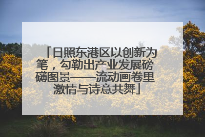 日照东港区以创新为笔，勾勒出产业发展磅礴图景——流动画卷里 激情与诗意共舞