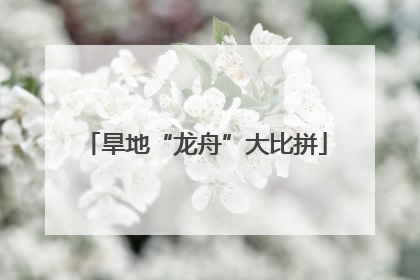 旱地“龙舟”大比拼