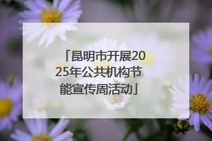 昆明市开展2025年公共机构节能宣传周活动