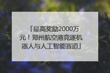 最高奖励2000万元！郑州航空港竞逐机器人与人工智能赛道