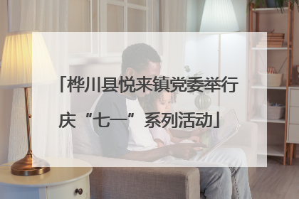 桦川县悦来镇党委举行庆“七一”系列活动