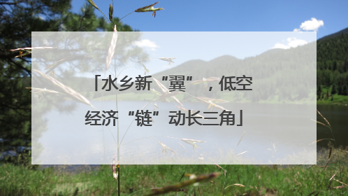 水乡新“翼”，低空经济“链”动长三角
