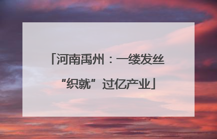 河南禹州：一缕发丝“织就”过亿产业