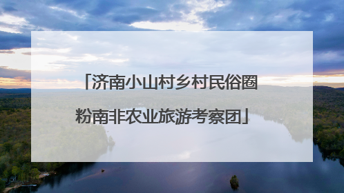 济南小山村乡村民俗圈粉南非农业旅游考察团