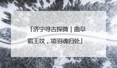 济宁寻古探微｜曲阜霸王坟，项羽魂归处