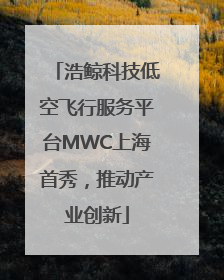 浩鲸科技低空飞行服务平台MWC上海首秀，推动产业创新