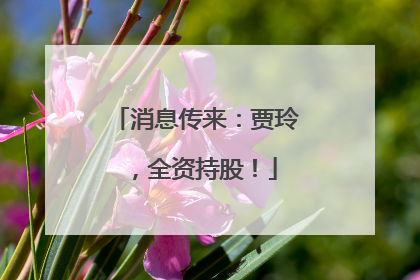 消息传来：贾玲，全资持股！