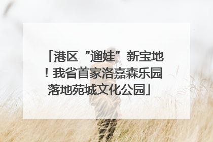 港区“遛娃”新宝地！我省首家洛嘉森乐园落地苑城文化公园