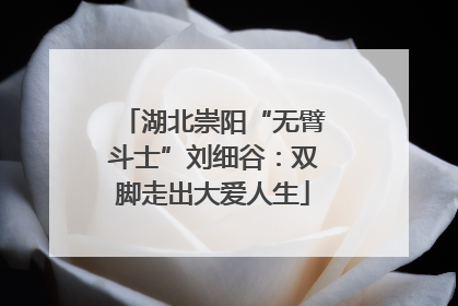 湖北崇阳“无臂斗士”刘细谷：双脚走出大爱人生
