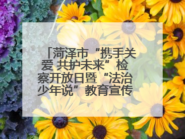 菏泽市“携手关爱 共护未来”检察开放日暨“法治少年说”教育宣传启动仪式举行