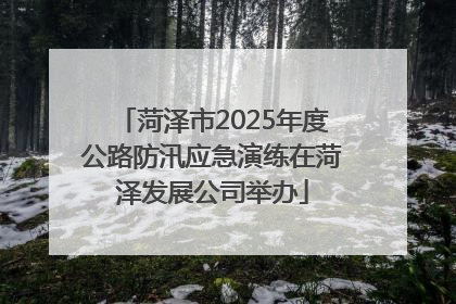菏泽市2025年度公路防汛应急演练在菏泽发展公司举办