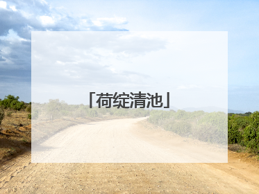 荷绽清池