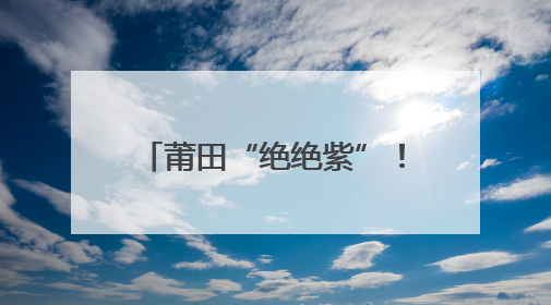 莆田“绝绝紫”！五月限定浪漫！