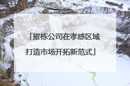 耀栋公司在孝感区域打造市场开拓新范式