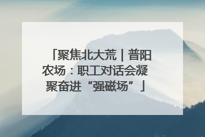 聚焦北大荒｜普阳农场：职工对话会凝聚奋进“强磁场”