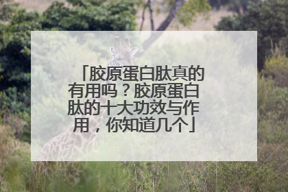 胶原蛋白肽真的有用吗？胶原蛋白肽的十大功效与作用，你知道几个