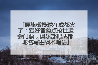 腰旗橄榄球在成都火了：爱好者蹲点抢世运会门票，俱乐部把成都地名写进战术暗语