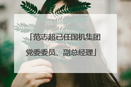 范志超已任国机集团党委委员、副总经理