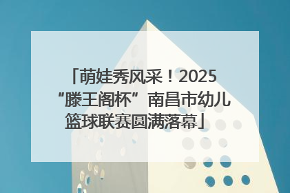 萌娃秀风采！2025“滕王阁杯”南昌市幼儿篮球联赛圆满落幕