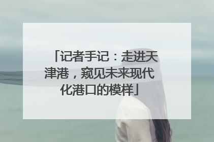 记者手记：走进天津港，窥见未来现代化港口的模样