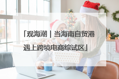 观海潮｜当海南自贸港遇上跨境电商综试区