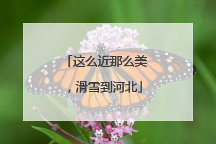 这么近那么美，滑雪到河北