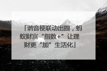 谐音梗联动出圈，蚂蚁财富“指数+”让理财更“加”生活化