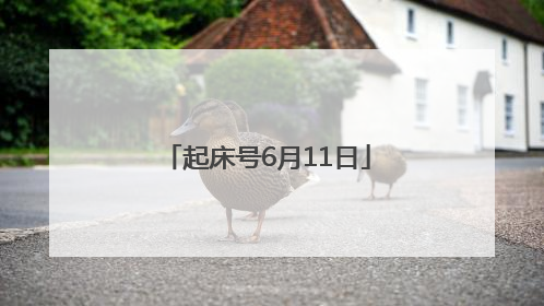 起床号6月11日
