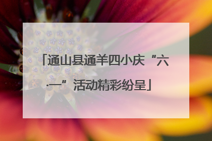 通山县通羊四小庆“六·一”活动精彩纷呈