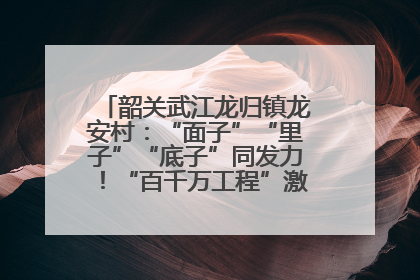 韶关武江龙归镇龙安村：“面子”“里子”“底子”同发力！“百千万工程”激活乡村新动能
