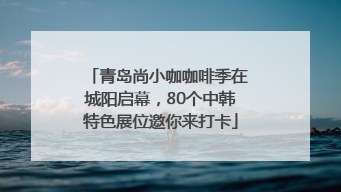 青岛尚小咖咖啡季在城阳启幕，80个中韩特色展位邀你来打卡