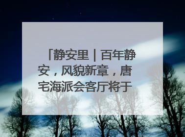 静安里｜百年静安，风貌新章，唐宅海派会客厅将于6月21日揭幕