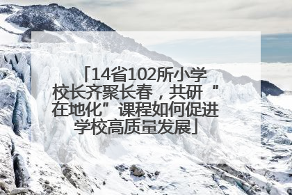 14省102所小学校长齐聚长春，共研“在地化”课程如何促进学校高质量发展