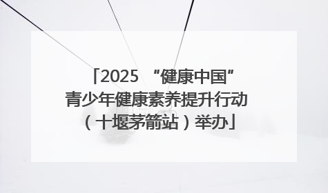 2025 “健康中国” 青少年健康素养提升行动（十堰茅箭站）举办