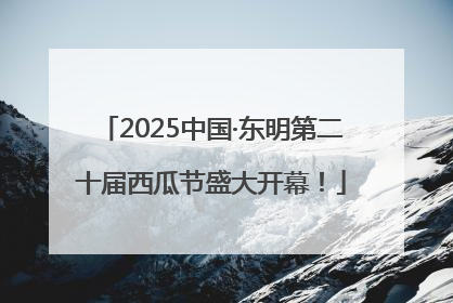 2025中国·东明第二十届西瓜节盛大开幕！