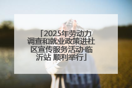 2025年劳动力调查和就业政策进社区宣传服务活动·临沂站 顺利举行