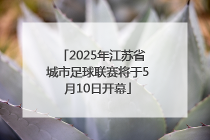 2025年江苏省城市足球联赛将于5月10日开幕