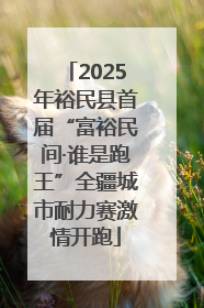 2025年裕民县首届“富裕民间·谁是跑王”全疆城市耐力赛激情开跑