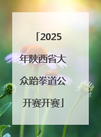 2025年陕西省大众跆拳道公开赛开赛