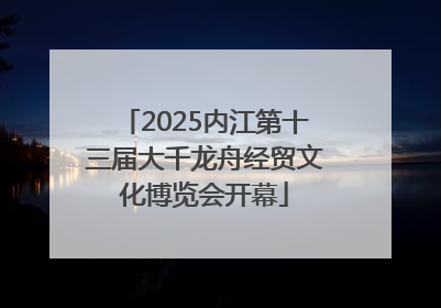 2025内江第十三届大千龙舟经贸文化博览会开幕