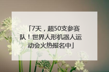 7天，超50支参赛队！世界人形机器人运动会火热报名中