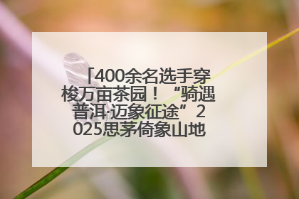 400余名选手穿梭万亩茶园！“骑遇普洱·迈象征途”2025思茅倚象山地自行车赛圆满举行