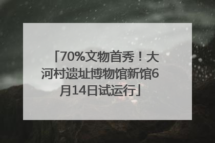 70%文物首秀！大河村遗址博物馆新馆6月14日试运行